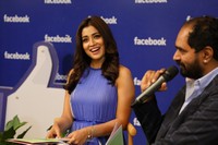 Krish and Shriya Saran at Facebook office